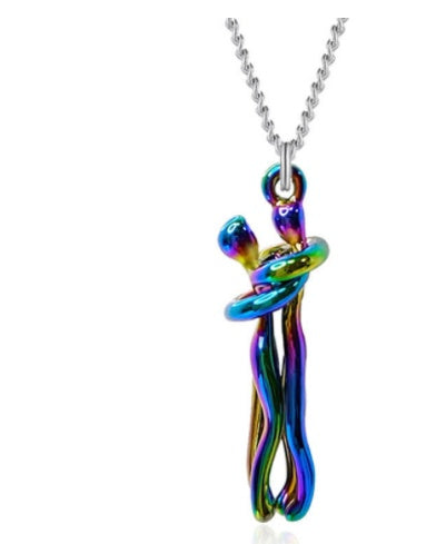 Love Hug Necklace – Perfect Unisex Couple Valentine’s Gift