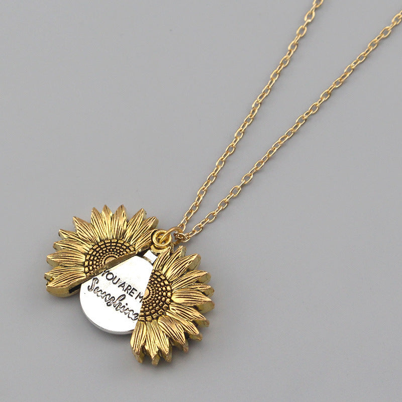 You Are My Sunshine Sunflower Necklace – Brighten Your Day!
