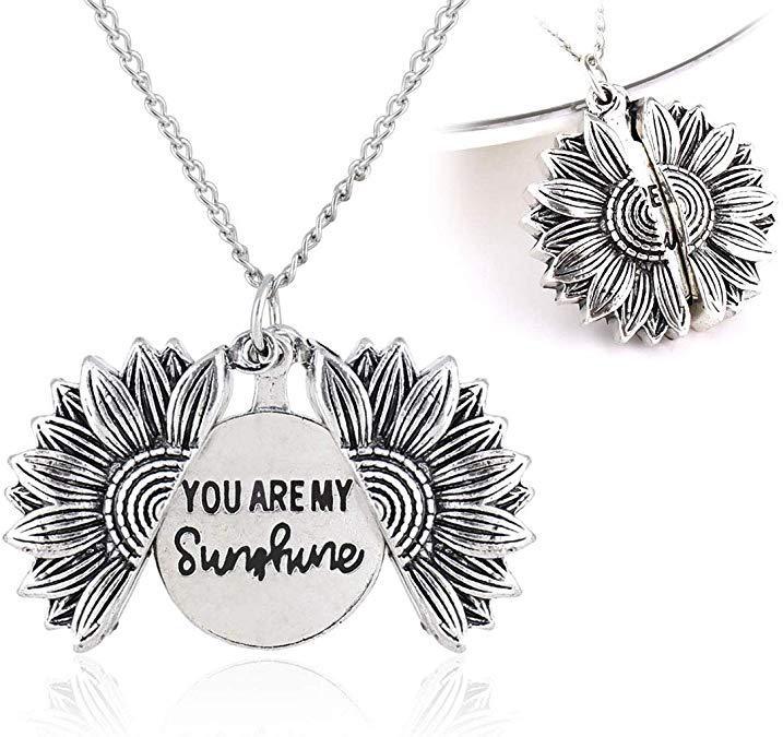You Are My Sunshine Sunflower Necklace – Brighten Your Day!