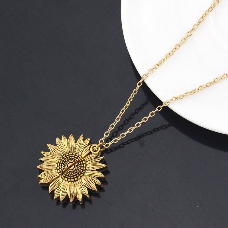 You Are My Sunshine Sunflower Necklace – Brighten Your Day!