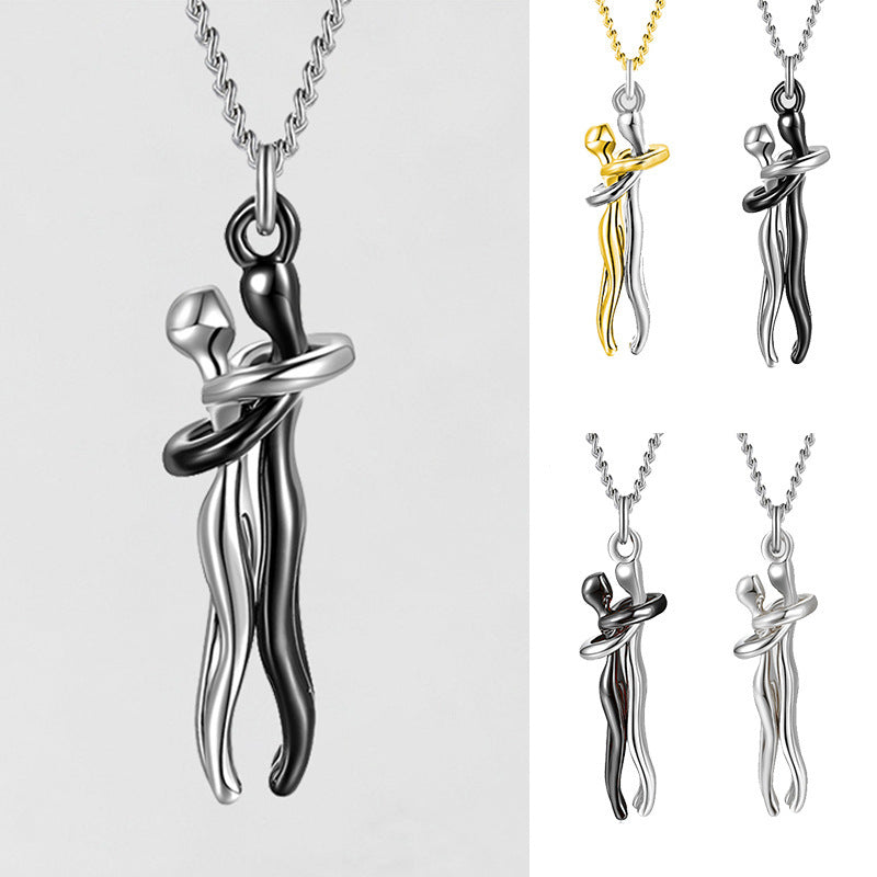 Love Hug Necklace – Perfect Unisex Couple Valentine’s Gift