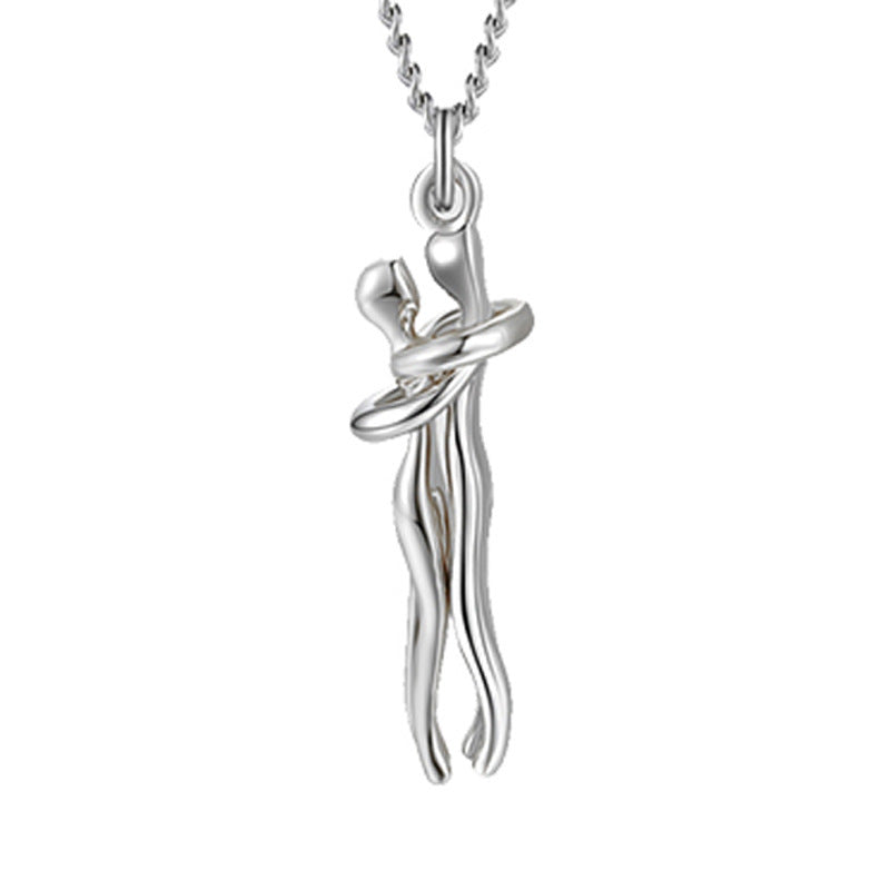 Love Hug Necklace – Perfect Unisex Couple Valentine’s Gift