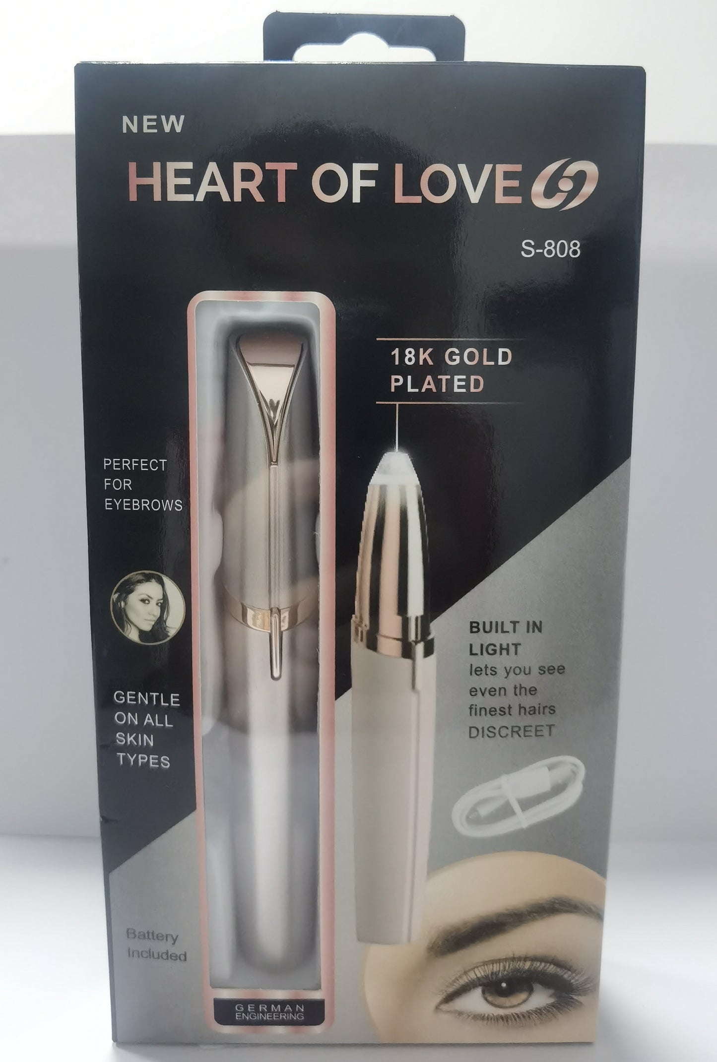 Mini Electric Hair Remover Pen – Painless, Precise, LED