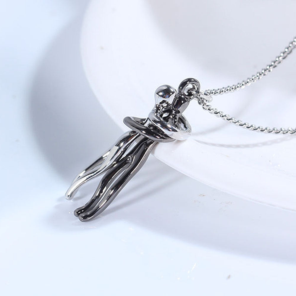 Love Hug Necklace – Perfect Unisex Couple Valentine’s Gift