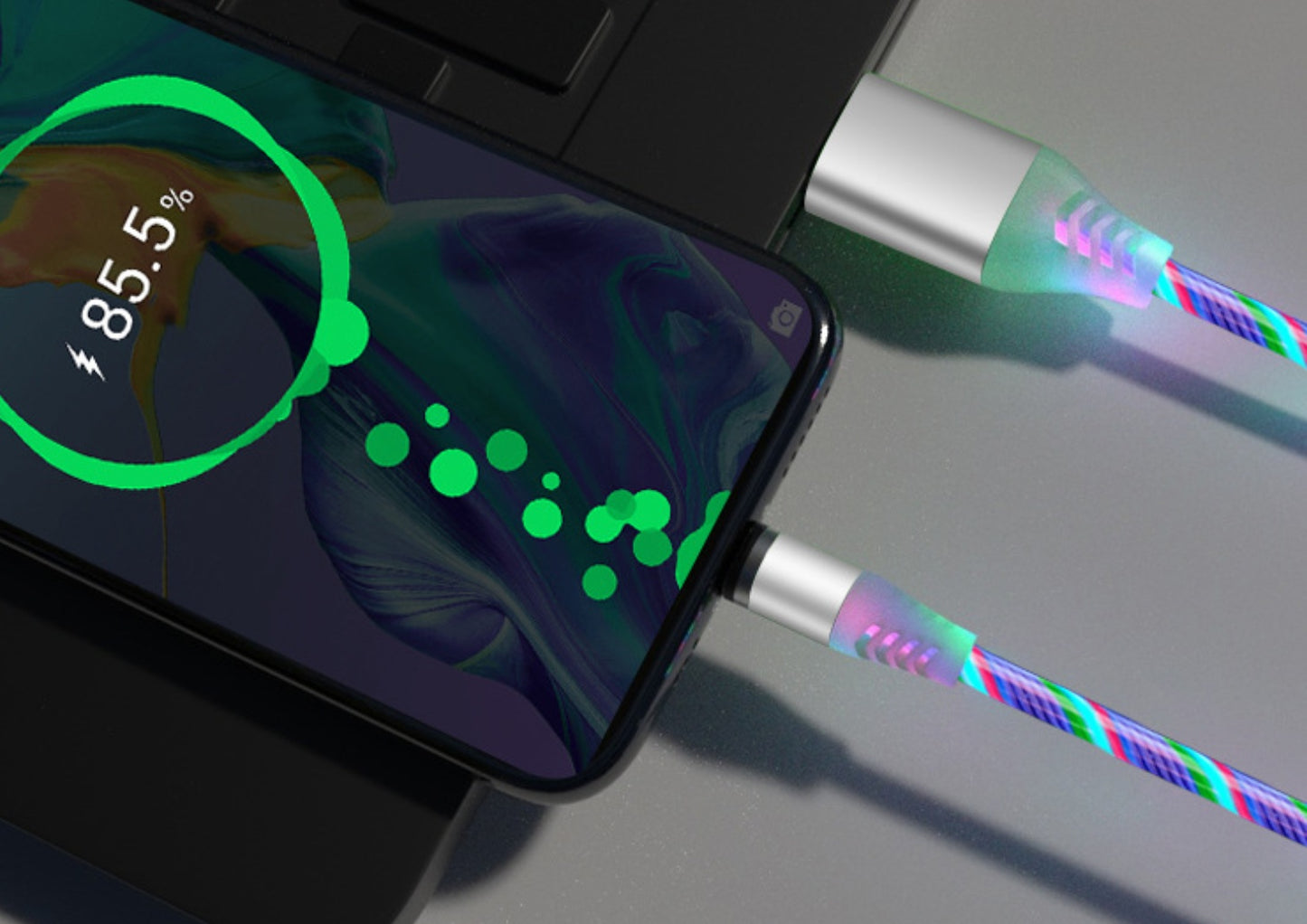 Magnetic Flowing Light Cable – Fast Charge for All Device