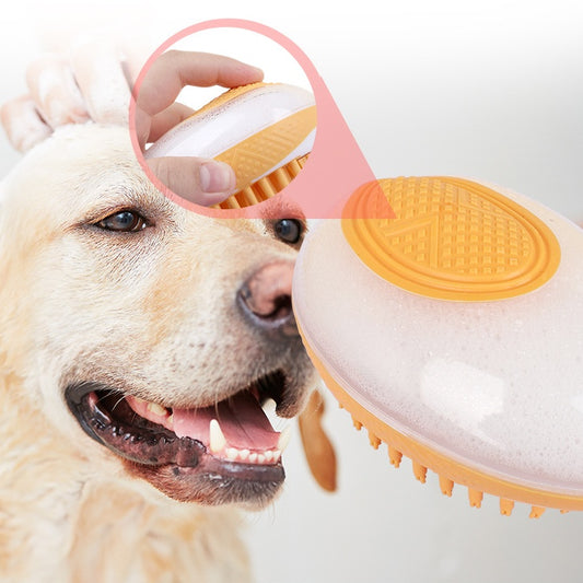 2-in-1 Pet Bath Brush – Massage & Grooming Bliss!