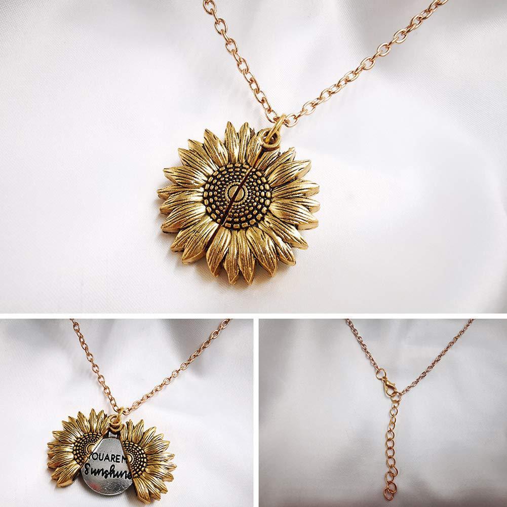 You Are My Sunshine Sunflower Necklace – Brighten Your Day!