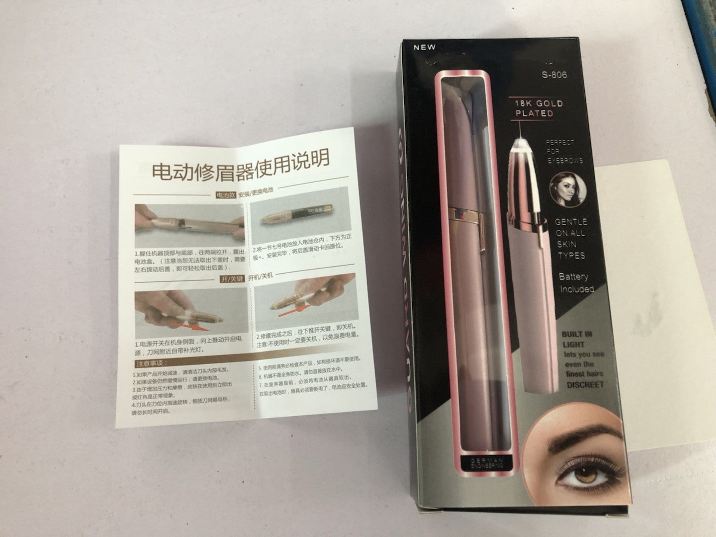 Mini Electric Hair Remover Pen – Painless, Precise, LED