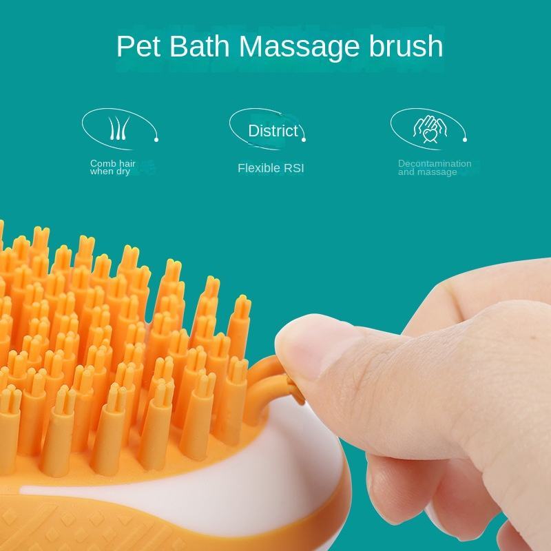 2-in-1 Pet Bath Brush – Massage & Grooming Bliss!