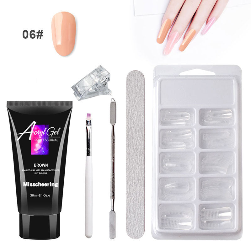 Quick Painless Crystal Gel Nail Extensions — No Paper Needed