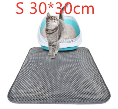 Waterproof Honeycomb Cat Litter Mat – Mess-Free Floors!