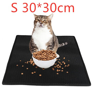Waterproof Honeycomb Cat Litter Mat – Mess-Free Floors!