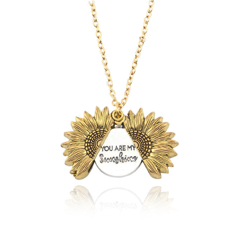 You Are My Sunshine Sunflower Necklace – Brighten Your Day!