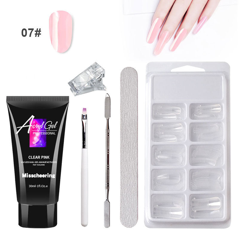 Quick Painless Crystal Gel Nail Extensions — No Paper Needed