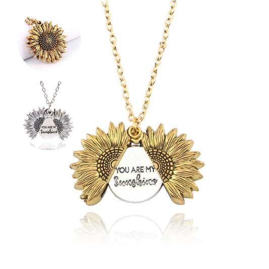 You Are My Sunshine Sunflower Necklace – Brighten Your Day!