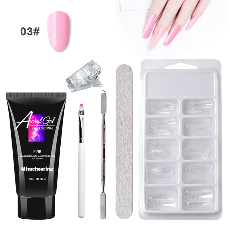 Quick Painless Crystal Gel Nail Extensions — No Paper Needed
