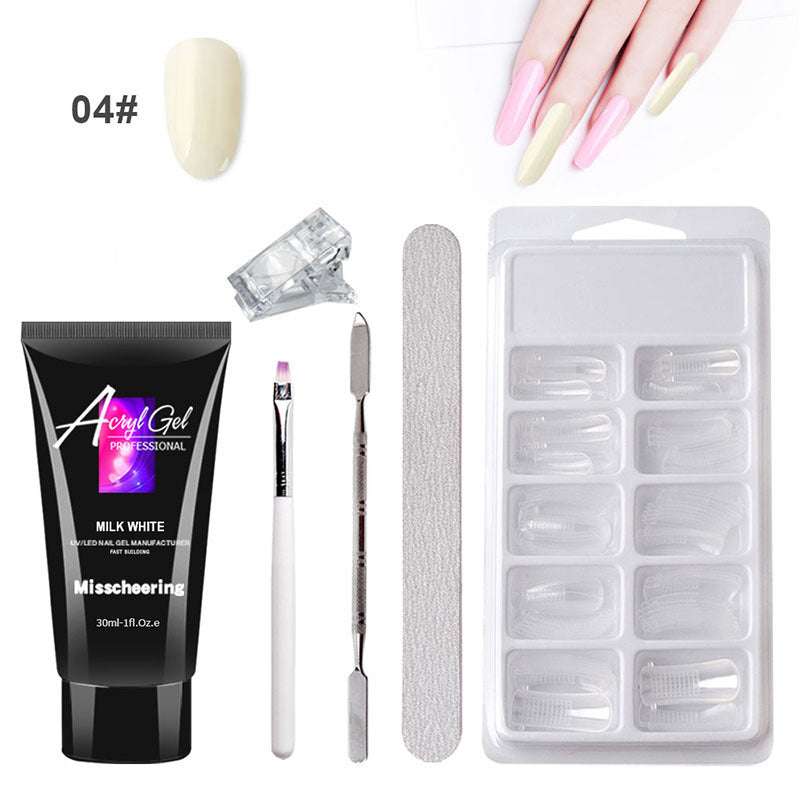 Quick Painless Crystal Gel Nail Extensions — No Paper Needed
