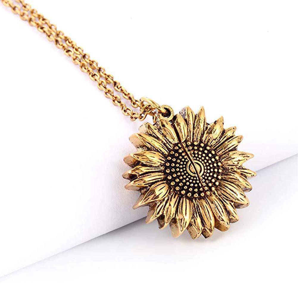 You Are My Sunshine Sunflower Necklace – Brighten Your Day!