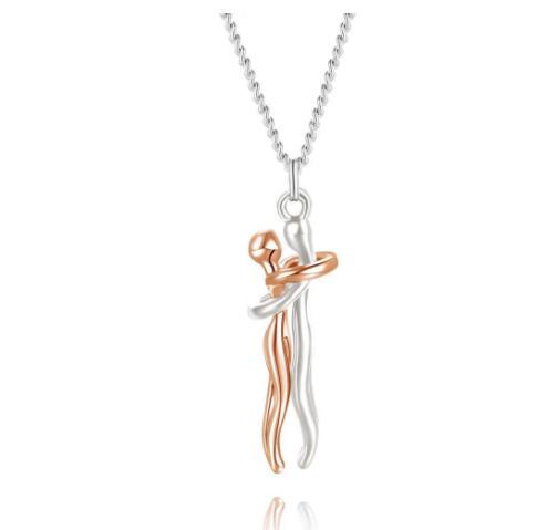 Love Hug Necklace – Perfect Unisex Couple Valentine’s Gift