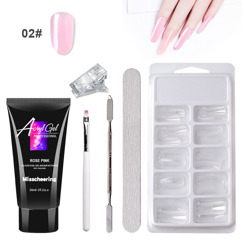 Quick Painless Crystal Gel Nail Extensions — No Paper Needed