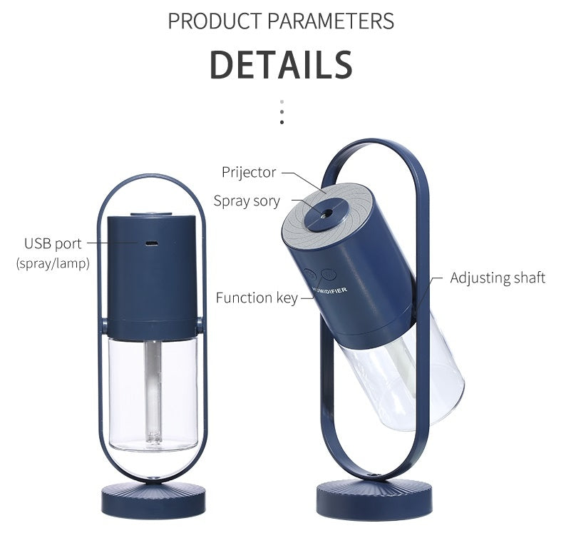 Magic Shadow Humidifier – USB Mist & Night Light