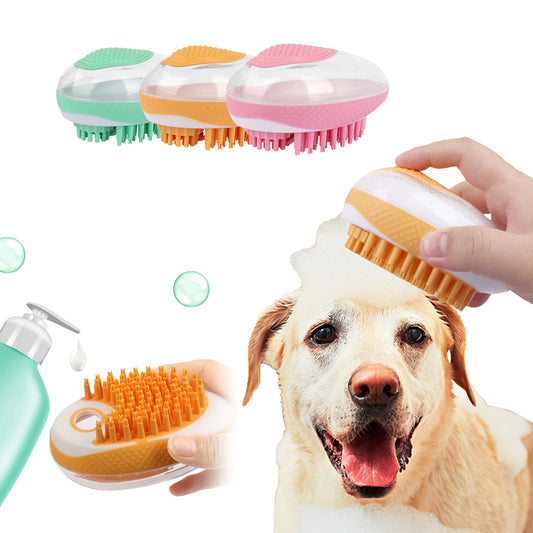 2-in-1 Pet Bath Brush – Massage & Grooming Bliss!